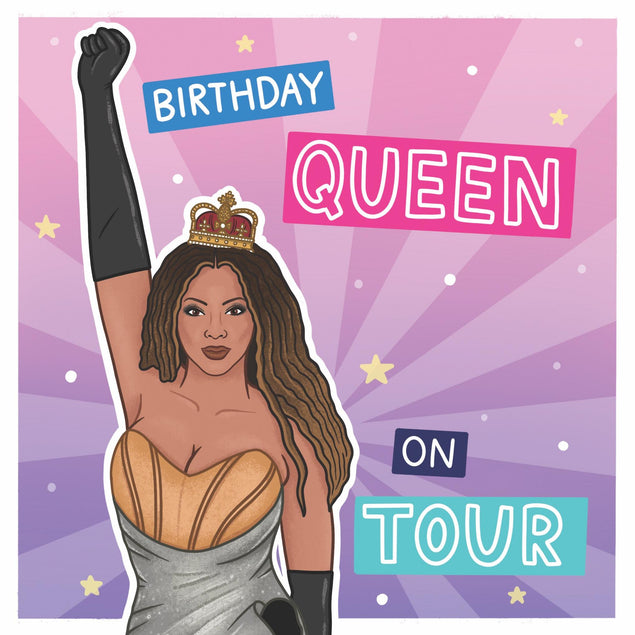 Birthday Queen Beyoncé Birthday Confetti-exploding Greetings Card