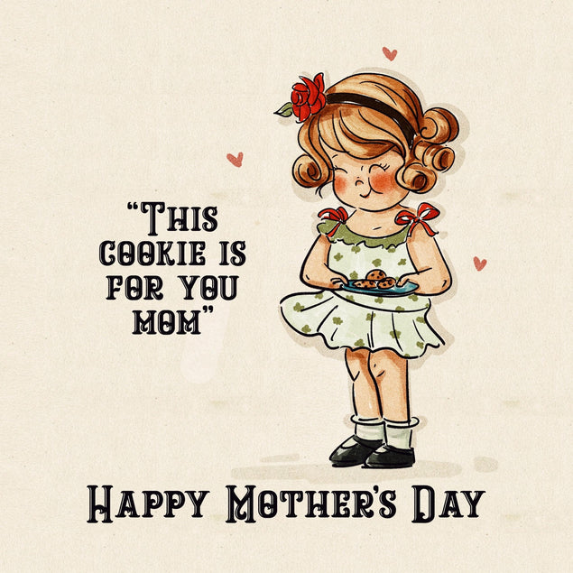 This Cookie Is For You Mom Mother's Day Confetti-exploding Greetings Card
