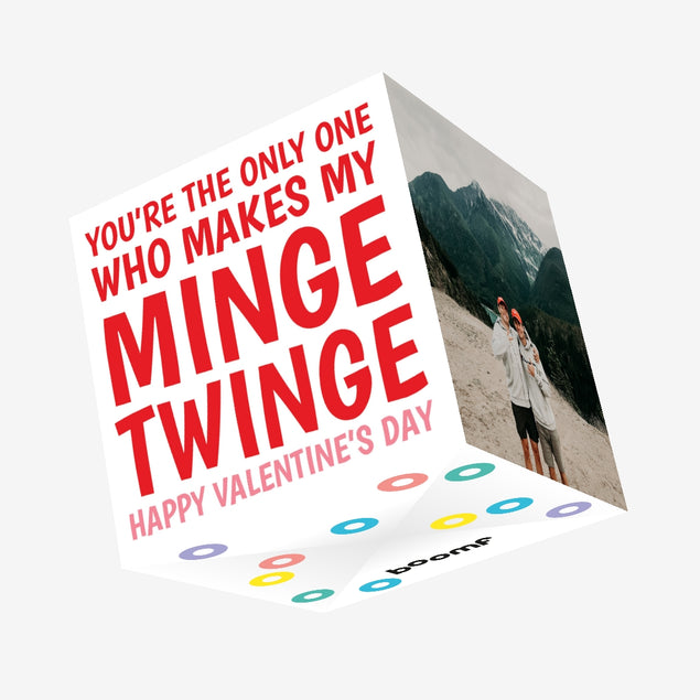 Minge Twinge Confetti-exploding Greetings Card