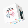 Cute Puzzle Pieces Valentine's Day Confetti-exploding Greetings Card
