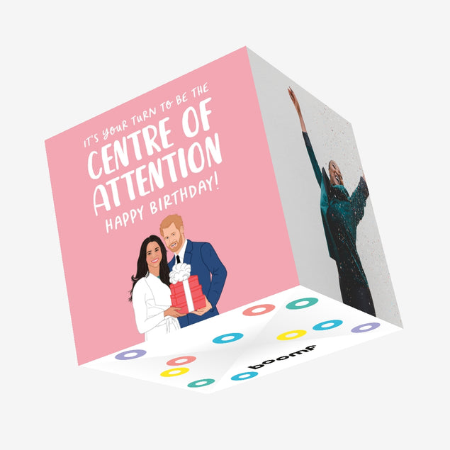 Centre of Attention Confetti-exploding Greetings Card