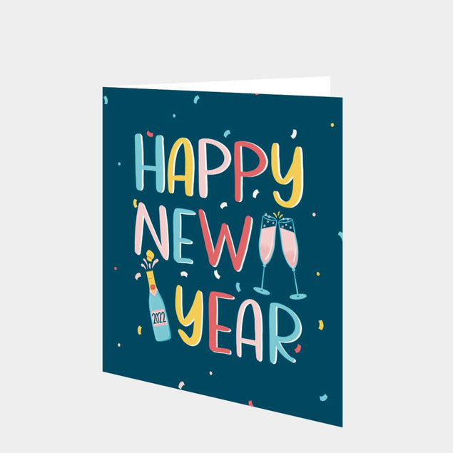 Happy New Year Confetti Card