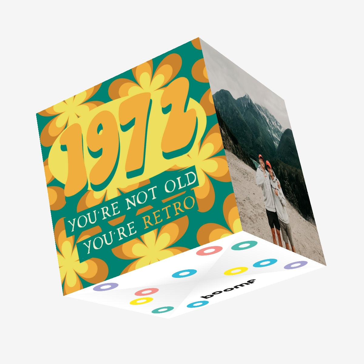 50th Exploding Flowers 1972 50th Birthday Confetti-exploding Greetings Card – Boomf