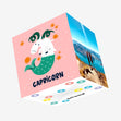 Capricorn Goat Star Sign Birthday Confetti-exploding Greetings Card