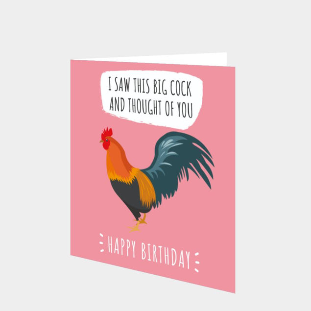 Happy Birthday Big C**k Card