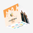 I Love You, Honey Cute Bee Confetti-exploding Greetings Card