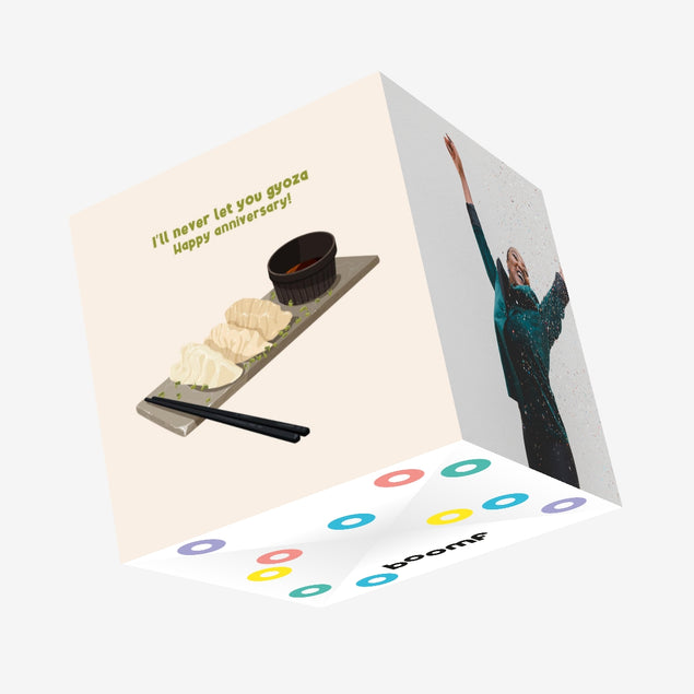 Gyoza Anniversary Confetti-exploding Greetings Card