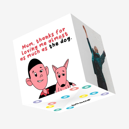 Mum Thanks For Loving Me Confetti-exploding Greetings Card