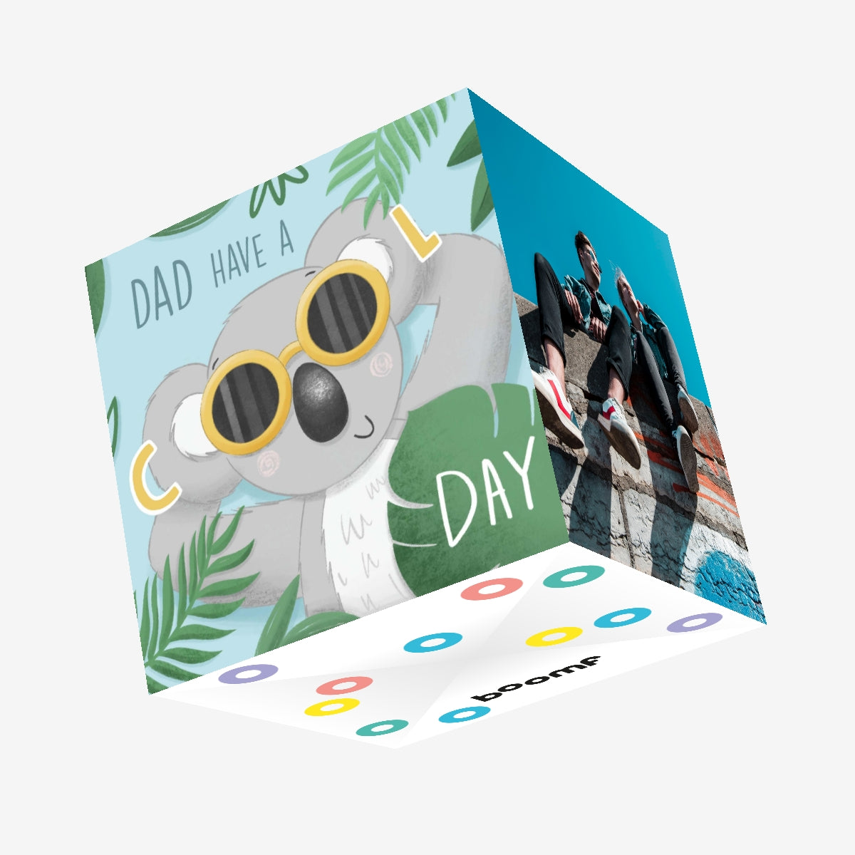 Koala Exploding Dad Have A Cool Day Koala Confetti-exploding Greetings Card – Boomf