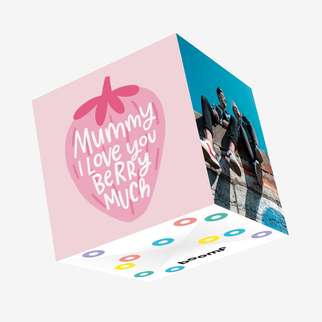 Mummy I Love You Berry Much Confetti-exploding Greetings Card