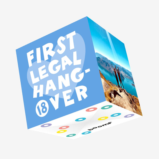 First Legal Hangover 18th Birthday Confetti-exploding Greetings Card