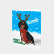 Dachshund Through The Snow Christmas Card