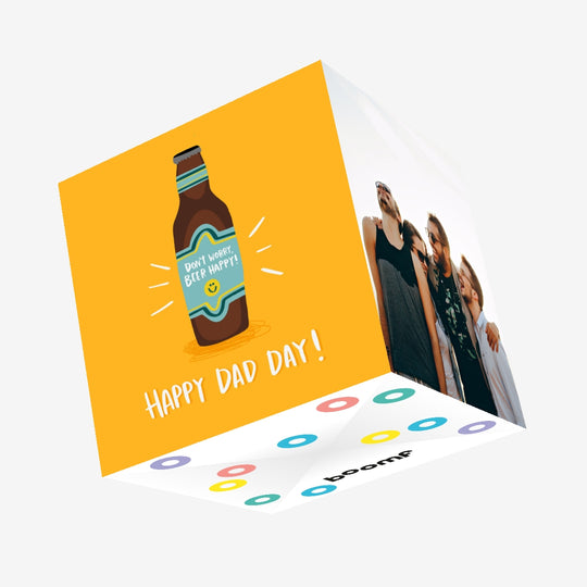 Don't Worry Beer Happy Father's Day Confetti-exploding Greetings Card