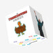 Naughty Turkey Happy Thanksgiving Confetti-exploding Greetings Card