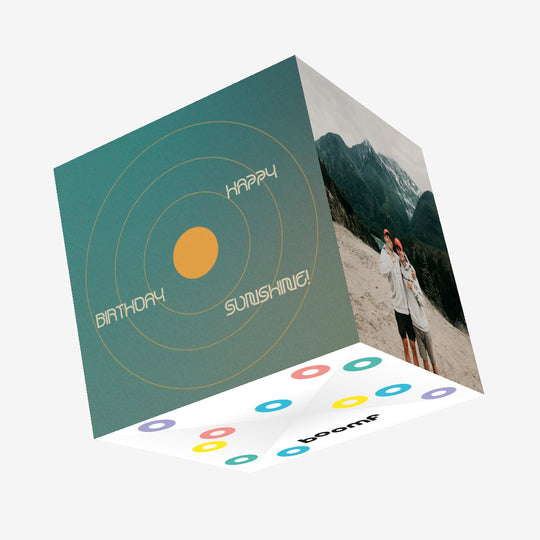 Happy Birthday Sunshine Solar System Confetti-exploding Greetings Card