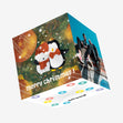 Penguins First Christmas Together Confetti-exploding Greetings Card