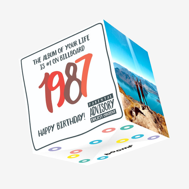 The Album Of your Life 1987 Birthday Confetti-exploding Greetings Card