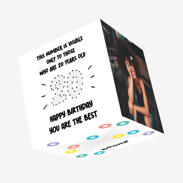 Visible Number To Those Who Are 20 Happy Birthday The Best Confetti-exploding Greetings Card