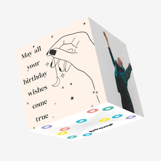 May All Your Birthday Wishes Come True Confetti-exploding Greetings Card