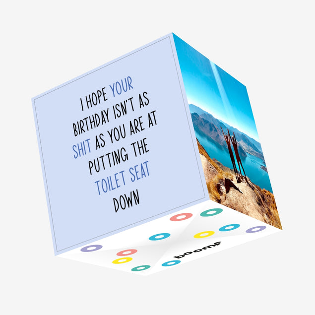 Toilet Seat Confetti-exploding Greetings Card