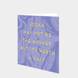 Vodka may not be the answer  Card