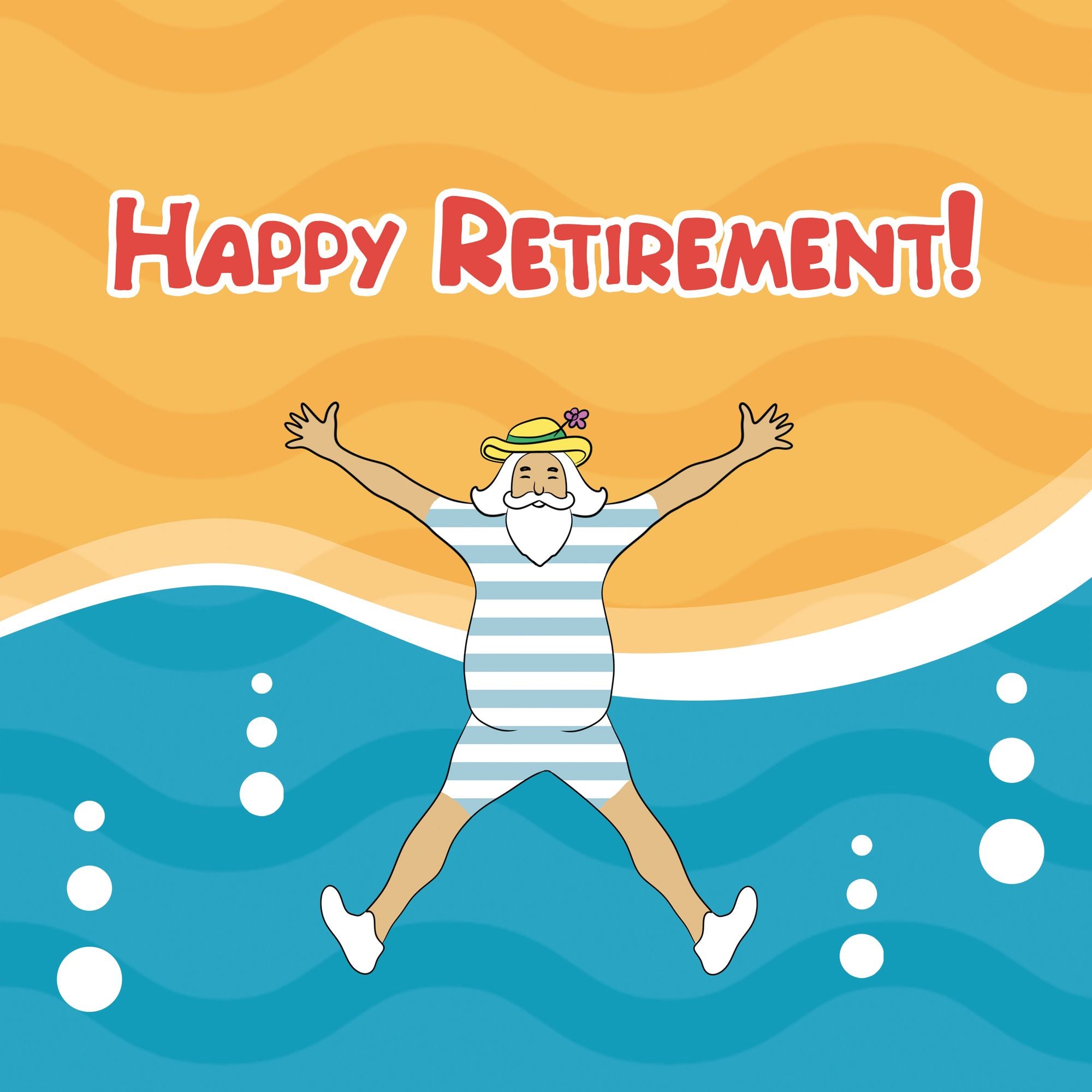 Happy Retirement Happy Old Man Card – Boomf