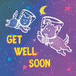 Get Well Space Pets Card