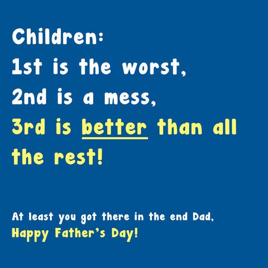 First is the Worst Father's Day Card