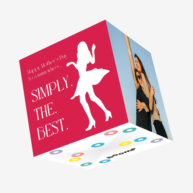 Mum Simply The Best Confetti-exploding Greetings Card