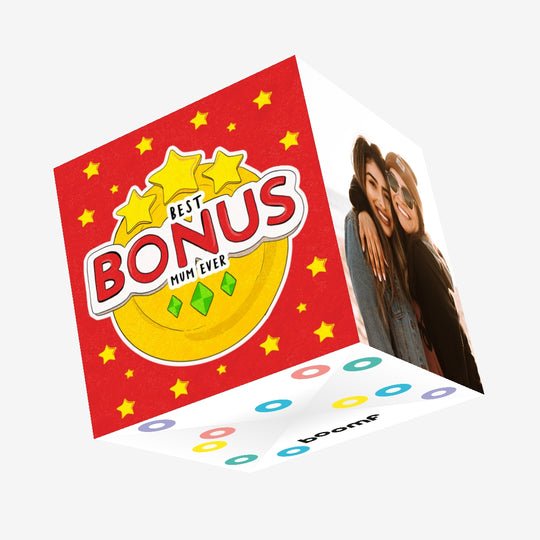 Stars Best Bonus Mum Ever Happy Mother's Day Confetti-exploding Greetings Card