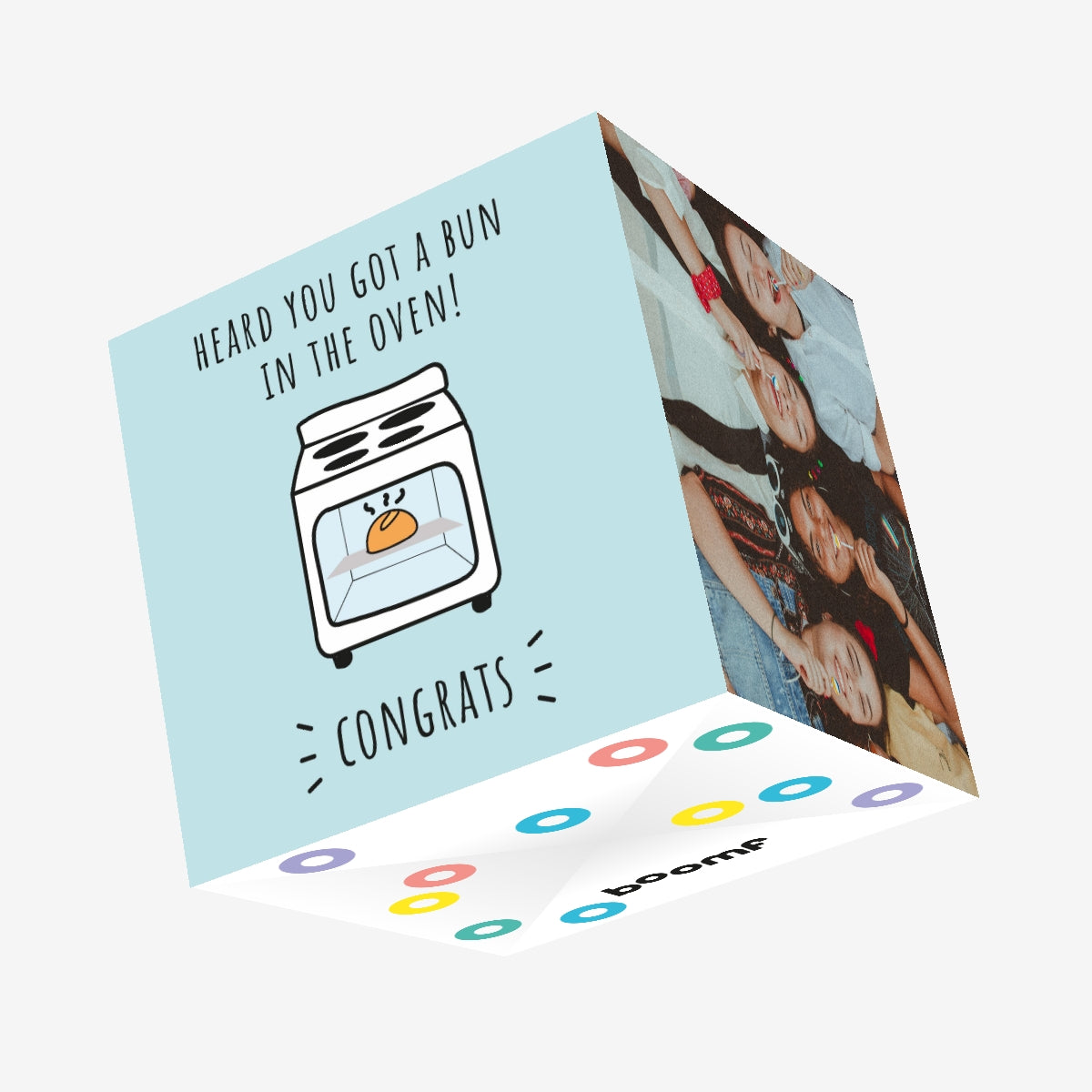 Exploding Buns Bun In The Oven Confetti-exploding Greetings Card – Boomf