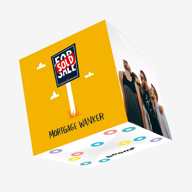 Mortgage Wanker New Home Confetti-exploding Greetings Card