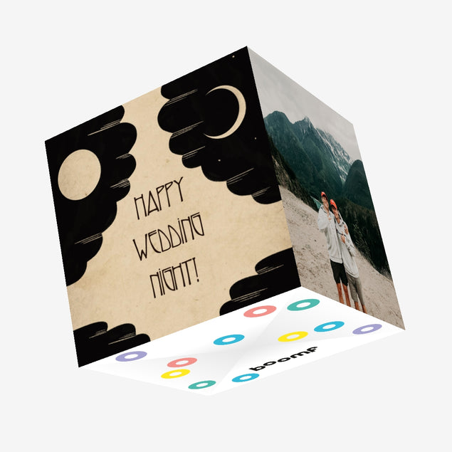 Happy Wedding Night Gift Confetti-exploding Greetings Card