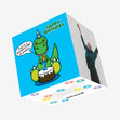 Roarsome Grandson 2nd Confetti-exploding Greetings Card