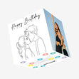 Happy Birthday Special One Couple Kissing Confetti-exploding Greetings Card