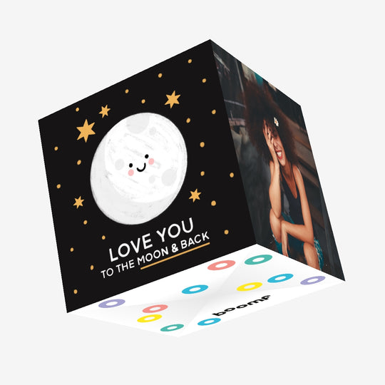 Love You To The Moon And Back Confetti-exploding Greetings Card