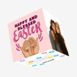 Happy And Blessed Easter Confetti-exploding Greetings Card