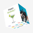 Tennis Ball Cocktail Happy Birthday Confetti-exploding Greetings Card