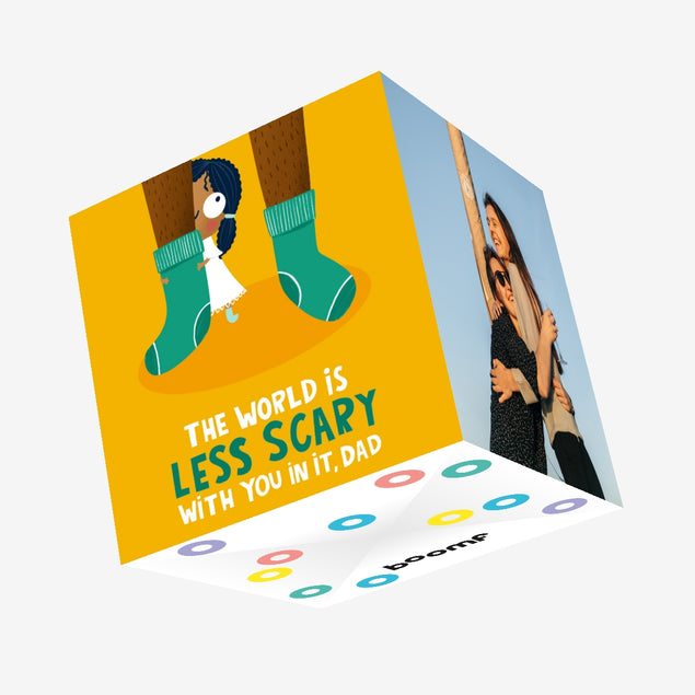 The World Is Less Scary Father's Day Confetti-exploding Greetings Card