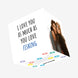 I Love You As Much As You Love Fishing Confetti-exploding Greetings Card
