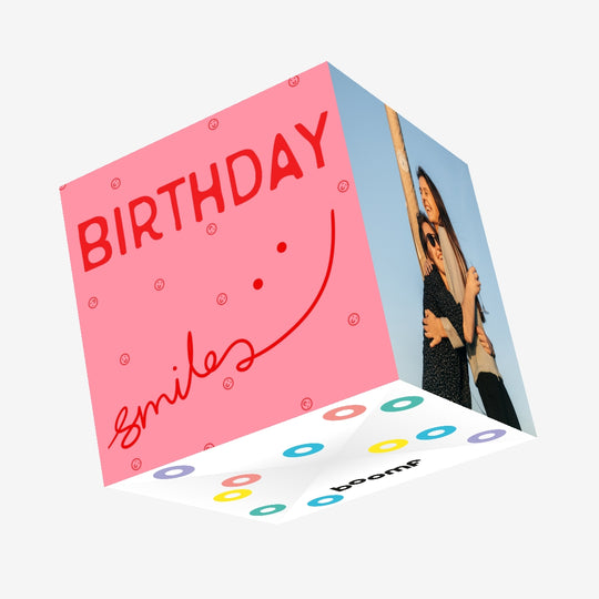Birthday Smiles Confetti-exploding Greetings Card