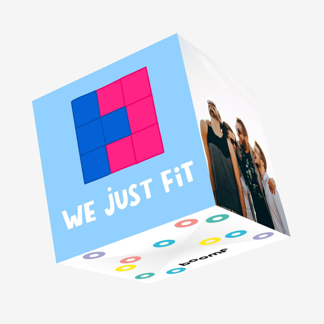 We Just Fit Tetris Love Confetti-exploding Greetings Card