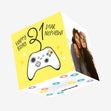 Gaming Happy 21st Birthday Nephew Confetti-exploding Greetings Card
