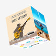Happy Birthday Great Guitar Player Confetti-exploding Greetings Card