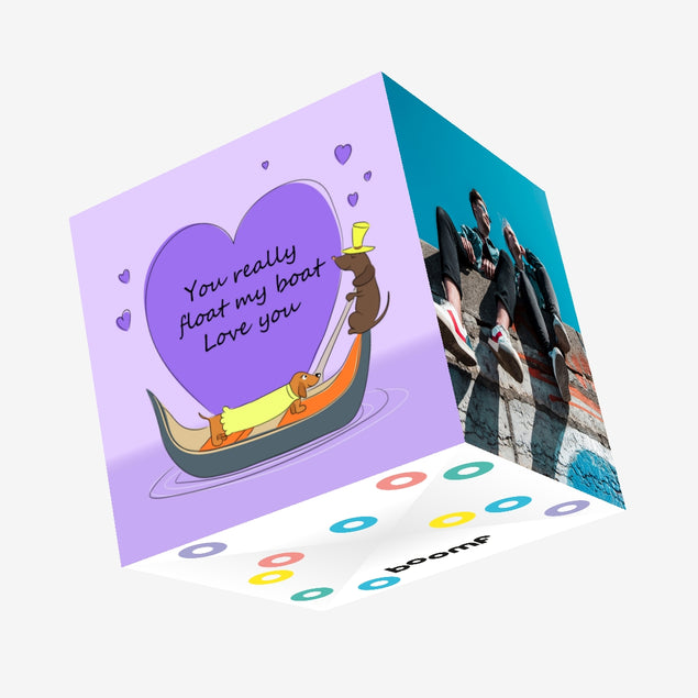 You Really Float My Boat Valentine's Day Confetti-exploding Greetings Card