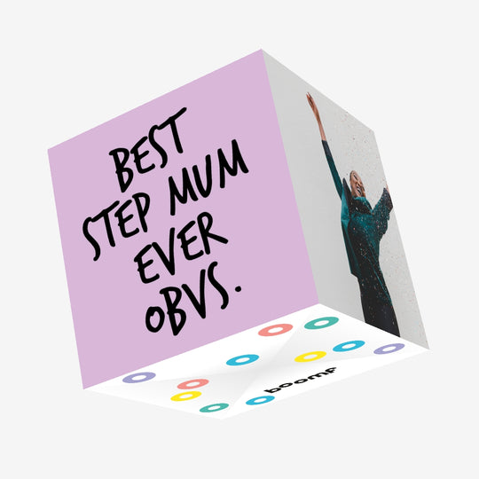 Best Step Mum Ever Confetti-exploding Greetings Card