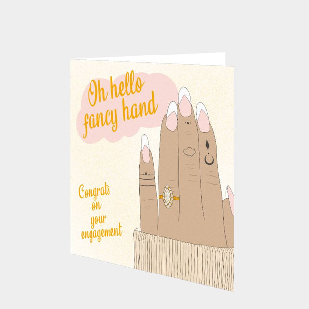 Hello Fancy Hand Card