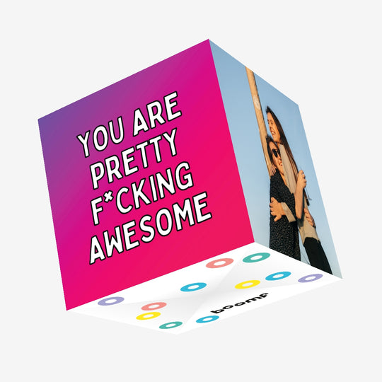 Pretty Effing Awesome Confetti-exploding Greetings Card