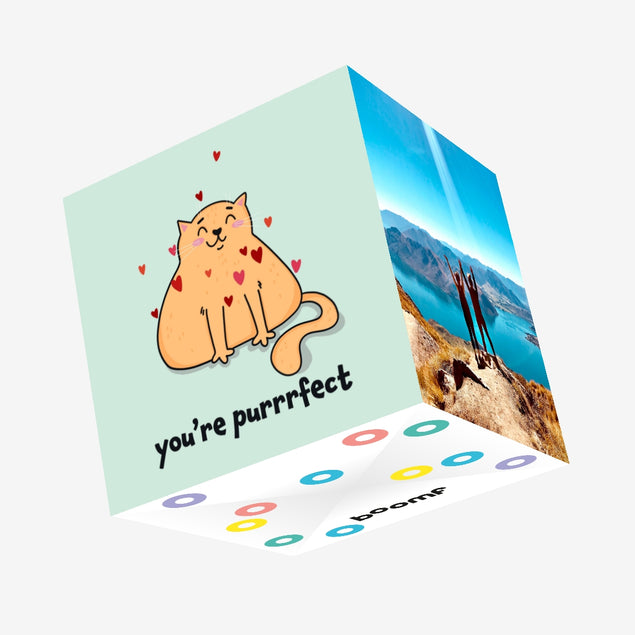 Cat You're Purrfect Valentine's Day Confetti-exploding Greetings Card