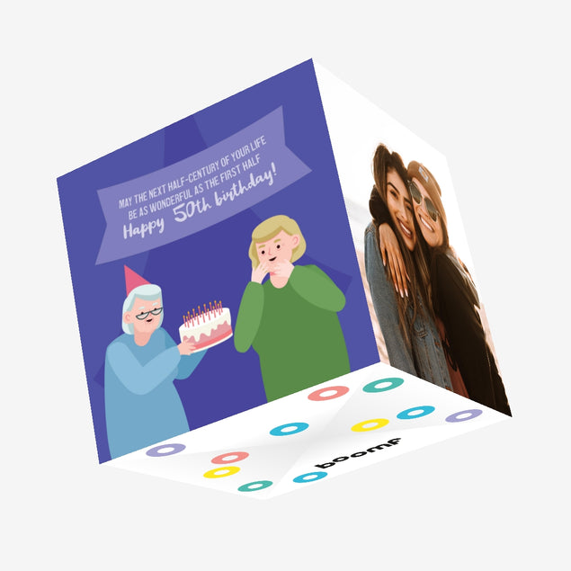 Dear Daughter Happy 50th Birthday Confetti-exploding Greetings Card